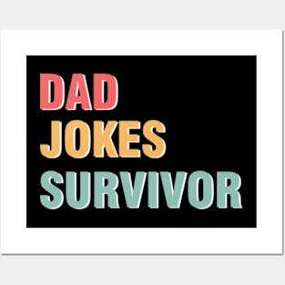 Dad Jokes Survivor Vintage Posters and Art